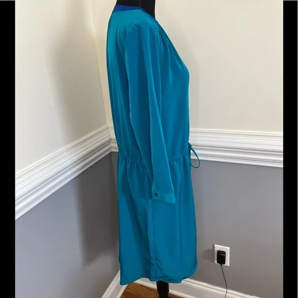 NWT OLD NAVY teal blue dress womens size medium - Picture 5 of 8